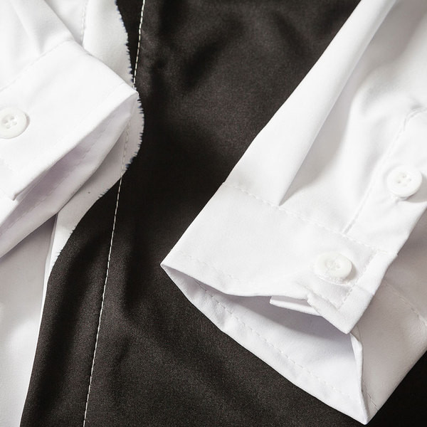 Cămașă bărbați cu aplicație și mâneci lungi - model gratuit