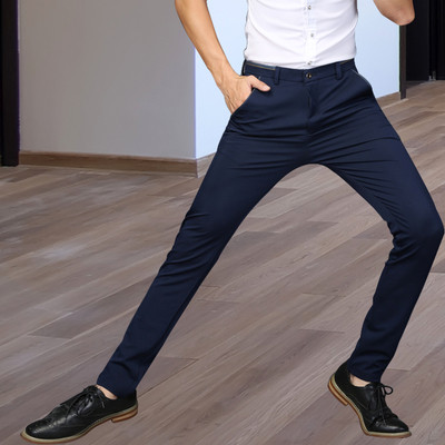 Ανδρικά ελαστικά παντελόνια σε σκούρα χρώματα