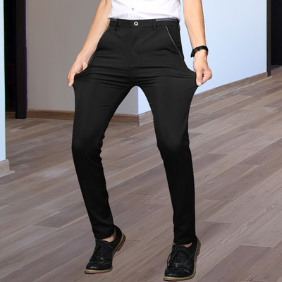 Ανδρικά ελαστικά παντελόνια σε σκούρα χρώματα