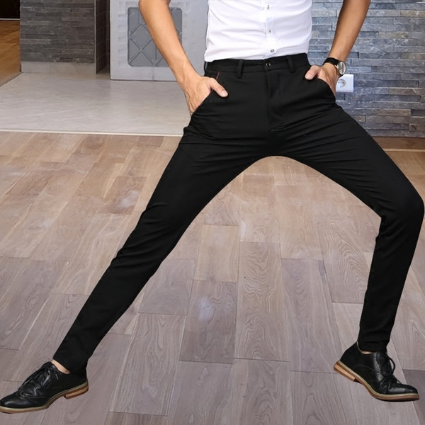 Ανδρικά ελαστικά παντελόνια σε σκούρα χρώματα