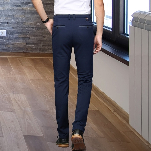 Ανδρικά ελαστικά παντελόνια σε σκούρα χρώματα