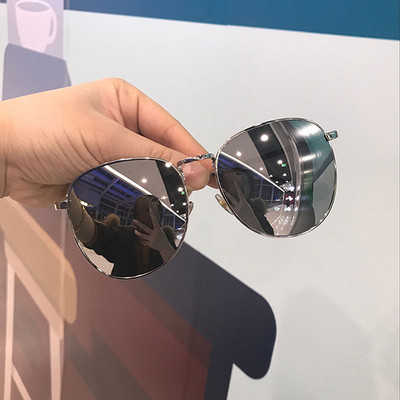 Γυαλιά ηλίου Unisex με στρογγυλό σχήμα και λεπτό πλαίσιο σε διάφορα χρώματα