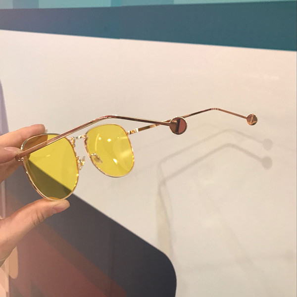 Γυαλιά ηλίου Unisex με στρογγυλό σχήμα και λεπτό πλαίσιο σε διάφορα χρώματα