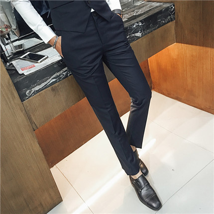 Pantaloni eleganti pentru barbati cu talie inalta in mai multe culori