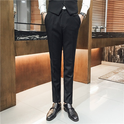 Pantaloni eleganti pentru barbati cu talie inalta in mai multe culori