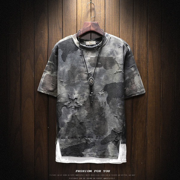 ХИТ Модерна камуфлажна  мъжка тениска в няколко цвята 