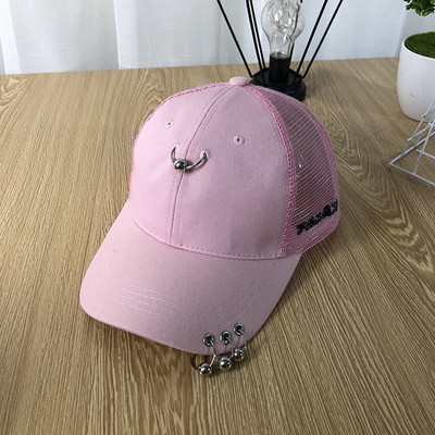 Palarie de vara cu plasa si decor metalic in mai multe culori potrivita pentru barbati si femei