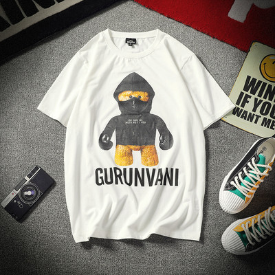 ΝΕΟ Μοντέρνο ανδρικό μπλουζάκι με πολύχρωμη εφαρμογή σε διάφορα χρώματα