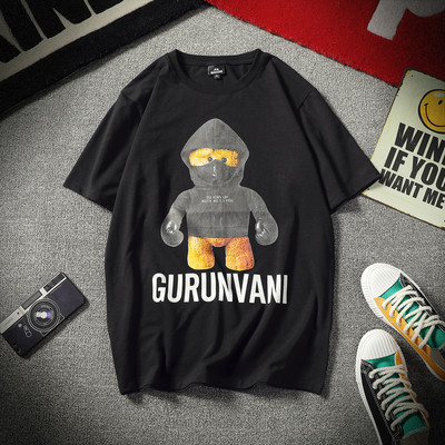 ΝΕΟ Μοντέρνο ανδρικό μπλουζάκι με πολύχρωμη εφαρμογή σε διάφορα χρώματα