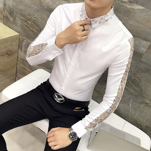 NOU Cămașă bărbătească stilată cu elemente interesante în mai multe modele