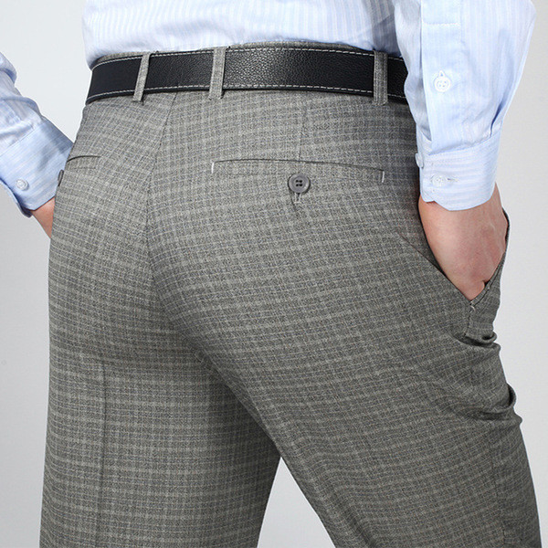 Μακρύ παντελόνι ανδρών με πίσω τσέπες σε δύο μοντέλα