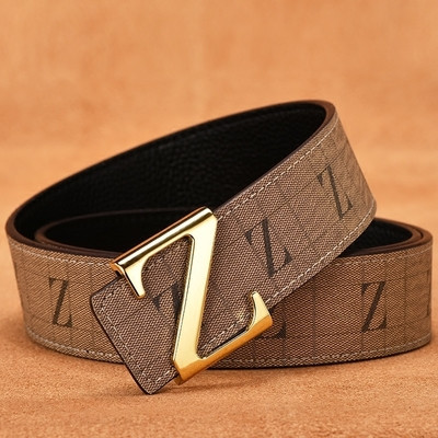 Stylish men`s eco leather belt in two models