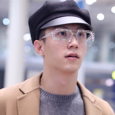 Γυαλιά Unisex με στρογγυλό σχήμα και διαφανή γυαλιά