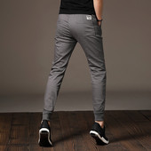 Κομψά παντελόνια ανδρών με ελαστική μέση σε δύο χρώματα