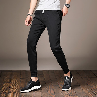 Κομψά παντελόνια ανδρών με ελαστική μέση σε δύο χρώματα