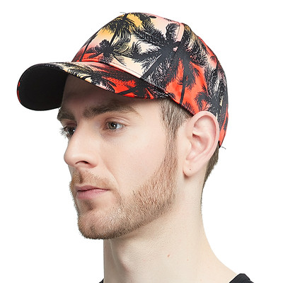 Мъжка шапка с козирка и десен в два цвята