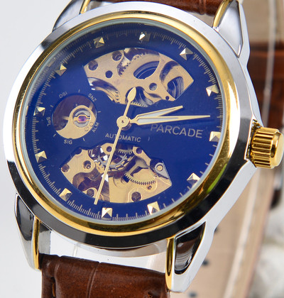 Ceas de barbat modern in mai multe culori cu curea din piele ecologica