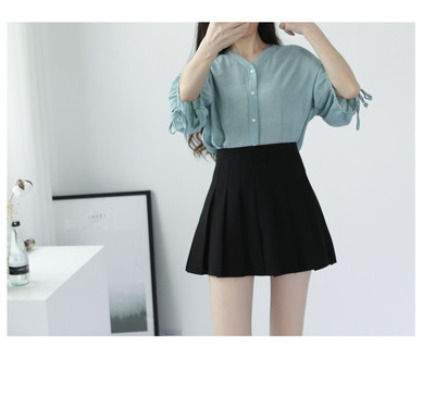 Fusta de dama cu talie inalta in mai multe culori