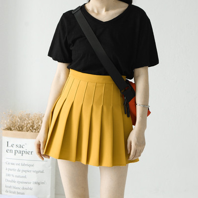 Fusta de dama cu talie inalta in mai multe culori