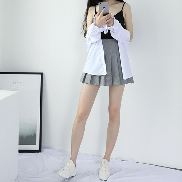 Fusta de dama cu talie inalta in mai multe culori