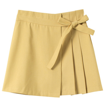 Σύγχρονη φούστα κυρίες με ψηλή μέση με κορδέλα