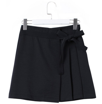 Σύγχρονη φούστα κυρίες με ψηλή μέση με κορδέλα