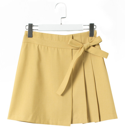 Σύγχρονη φούστα κυρίες με ψηλή μέση με κορδέλα