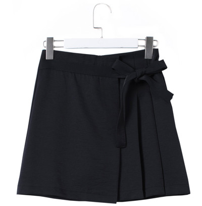 Σύγχρονη φούστα κυρίες με ψηλή μέση με κορδέλα