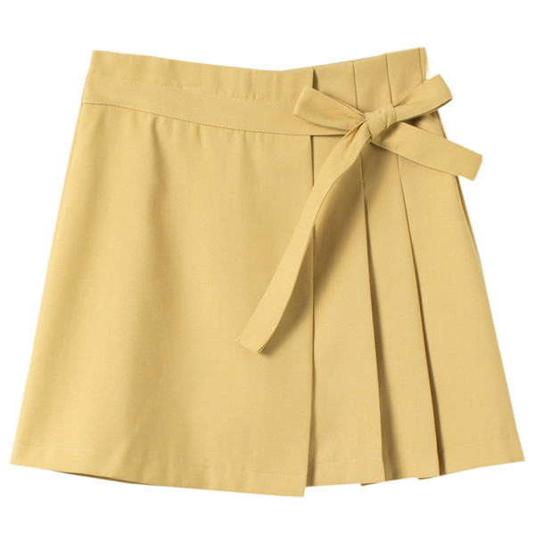 Σύγχρονη φούστα κυρίες με ψηλή μέση με κορδέλα