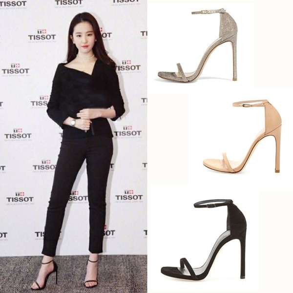 Κομψά γυναικεία σανδάλια με ιμάντα και ψηλό τακούνι σε διάφορα χρώματα