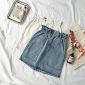 Fusta de dama din denim in doua culori