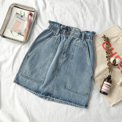 Fusta de dama din denim in doua culori