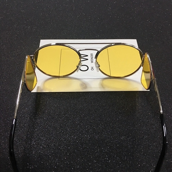 Σύγχρονα κυρίες γυαλιά ηλίου με στρογγυλό σχήμα σε τρία χρώματα