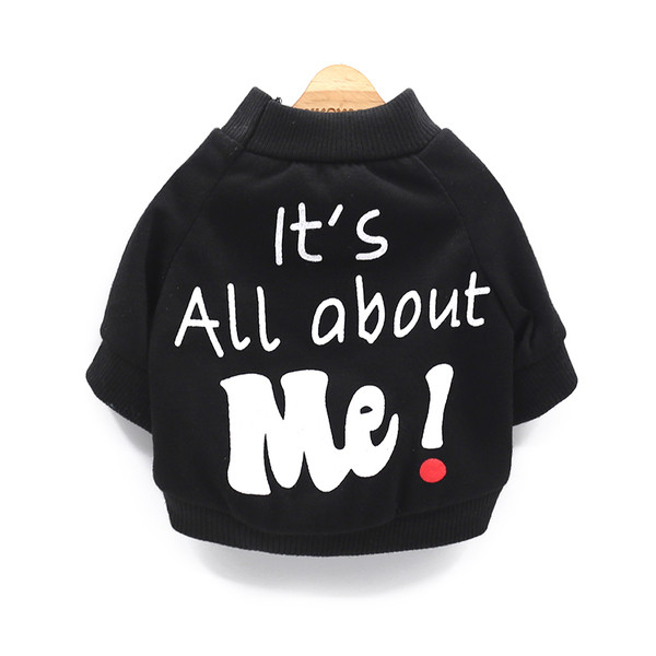 Bluză pentru un câine de culoare neagră cu inscripție