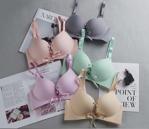 Σετ - δύο κυρίες αδιάβροχο σουτιέν αναπνοής με δεσμούς - διαφορετικά χρώματα