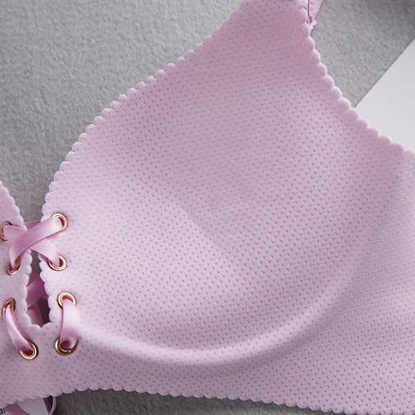 Σετ - δύο κυρίες αδιάβροχο σουτιέν αναπνοής με δεσμούς - διαφορετικά χρώματα