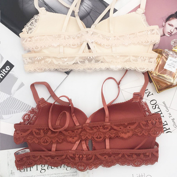 Σέξυ γυναικεία σουτιέν με μπροστινή στερέωση σε τρία χρώματα
