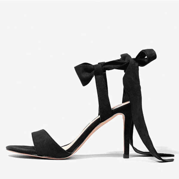 Sandale de dama elegante cu sireturi in doua culori