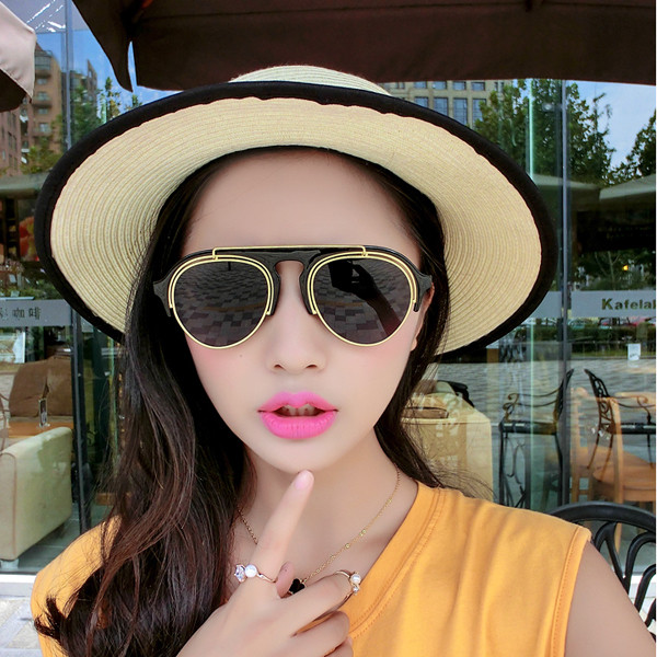 Ochelari de soare moderni de dama in mai multe culori - model rotunjit