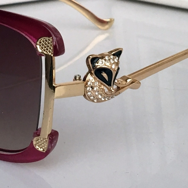 Ochelari de soare de dama cu decor metalic in mai multe culori