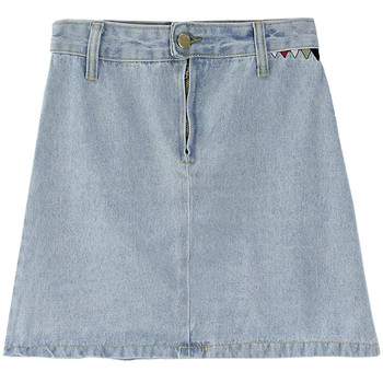 Γυναικεία φούστα denim σε ανοιχτόχρωμο χρώμα