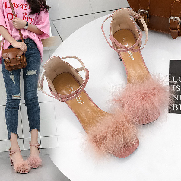 Sandale de dama moderne cu puf in mai multe culori