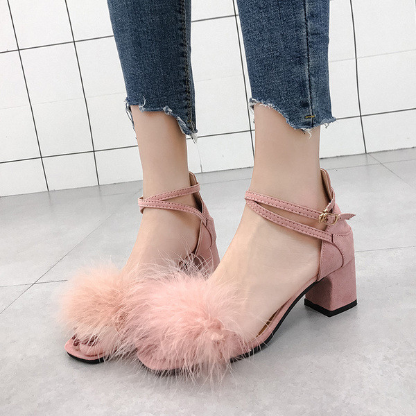 Sandale de dama moderne cu puf in mai multe culori