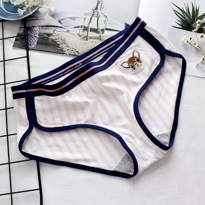 Άνετο εσωρούχων βαμβακερό ριγέ με πέντε ριγωτά