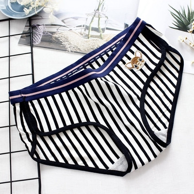 Άνετο εσωρούχων βαμβακερό ριγέ με πέντε ριγωτά