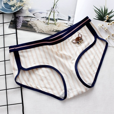 Άνετο εσωρούχων βαμβακερό ριγέ με πέντε ριγωτά