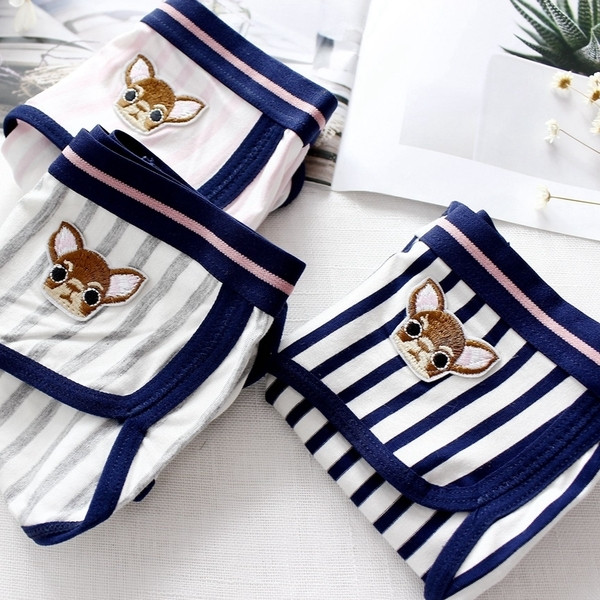 Άνετο εσωρούχων βαμβακερό ριγέ με πέντε ριγωτά