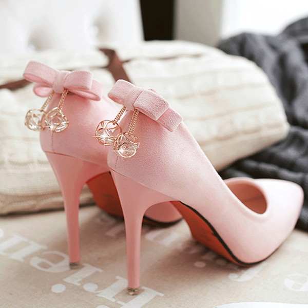 ΝΕΑ Κομψά γυναικεία παπούτσια από σουέτ με κορδέλα και χρυσό στοιχείο σε διάφορα χρώματα