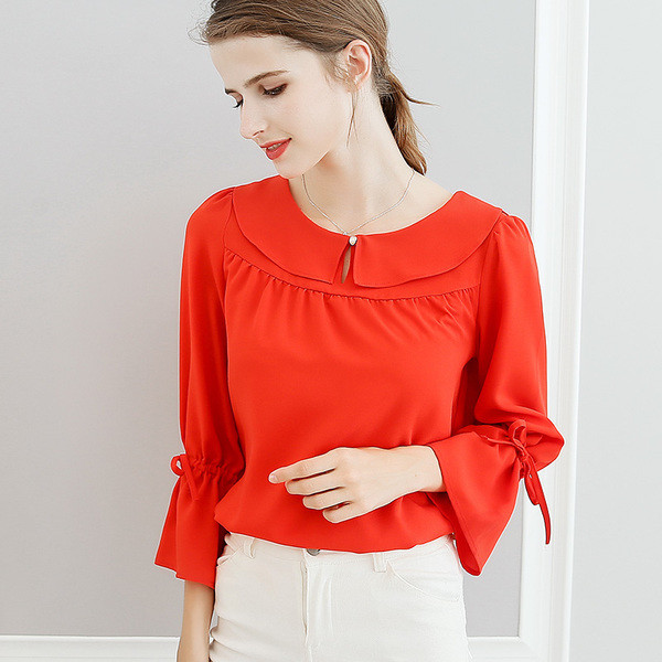 Γυναικείες μπλούζες με λαιμόκοψη σε διάφορα χρώματα - δωρεάν μοντέλο