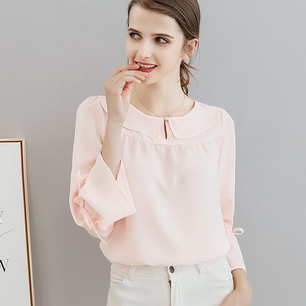 Γυναικείες μπλούζες με λαιμόκοψη σε διάφορα χρώματα - δωρεάν μοντέλο